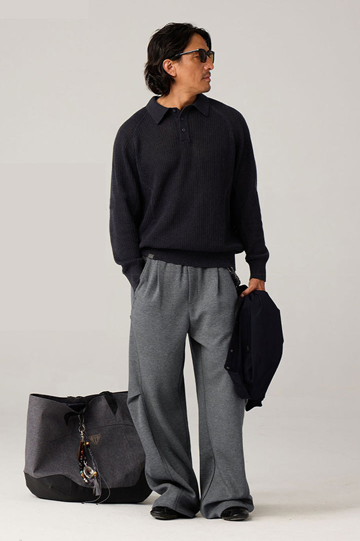 ベーシックスウェットカーブパンツ25BLCK014