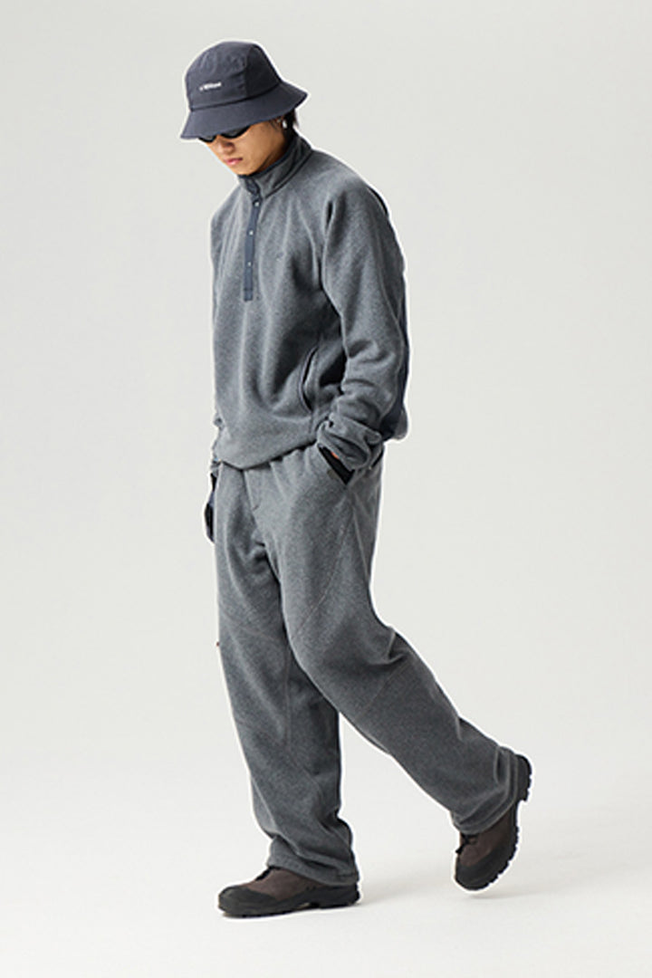 ハーフボタンフリースTシャツ25BLWY019