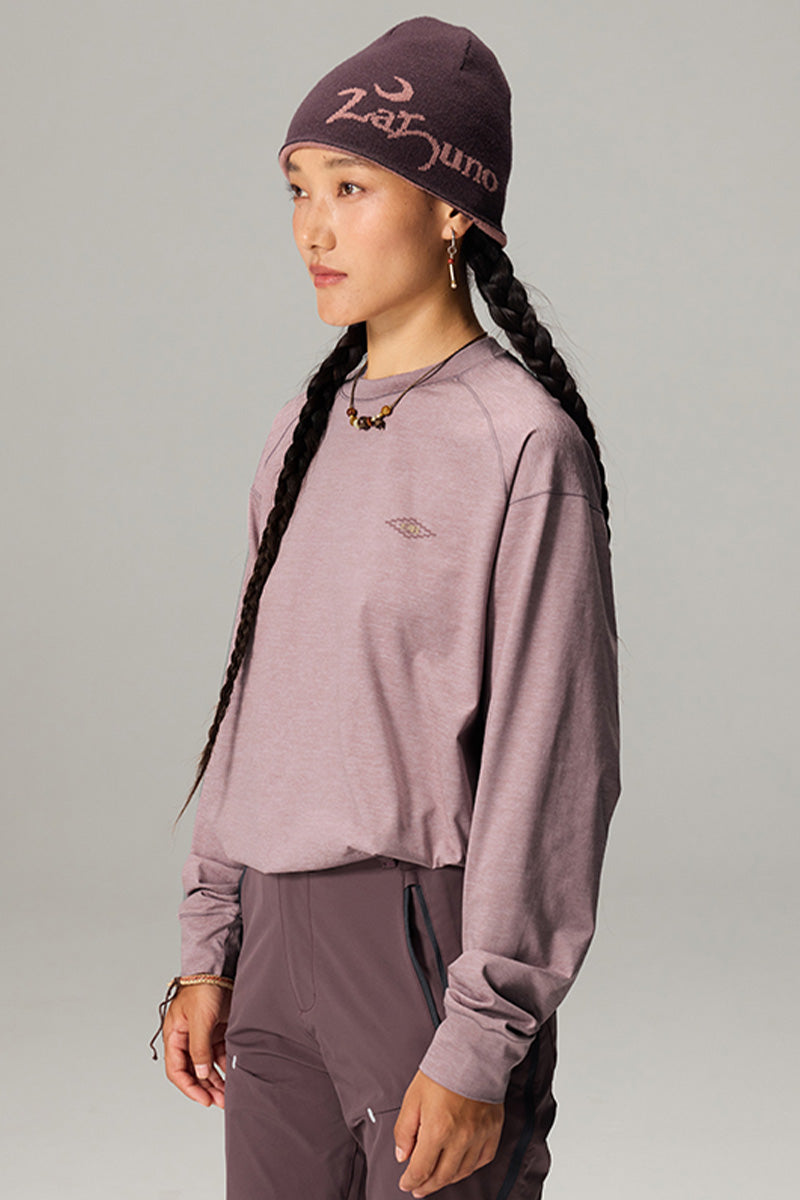 モイスチャーウィッキング長袖Tシャツ25BLCT020