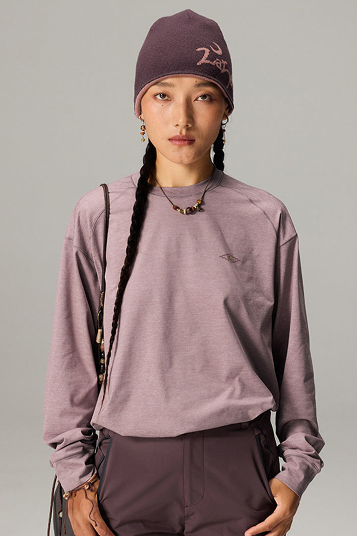 モイスチャーウィッキング長袖Tシャツ25BLCT020