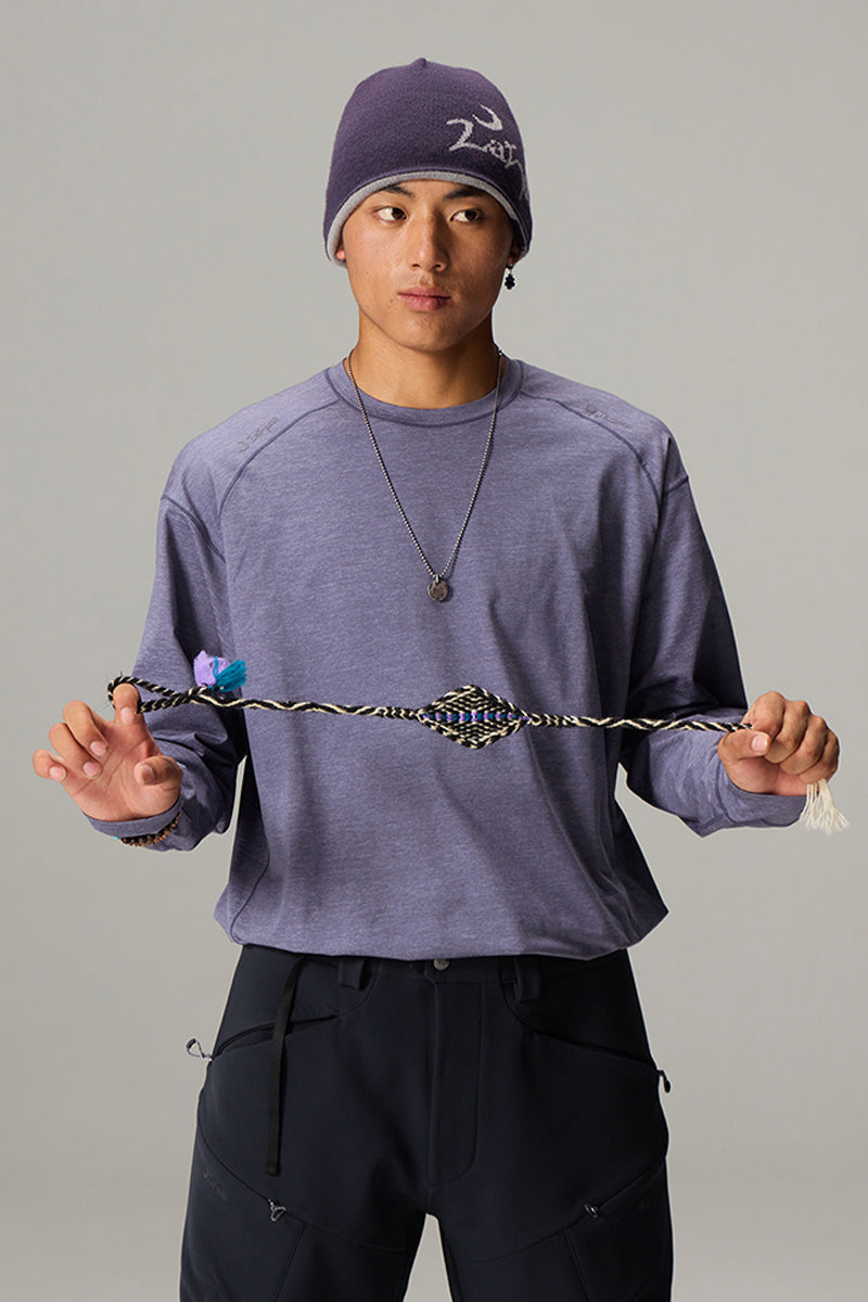 リフレクタープリントクルーネックTシャツ25BLCT018