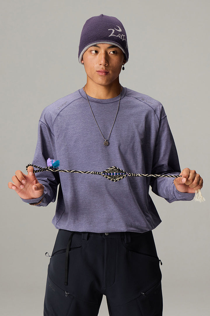 リフレクタープリントクルーネックTシャツ25BLCT018