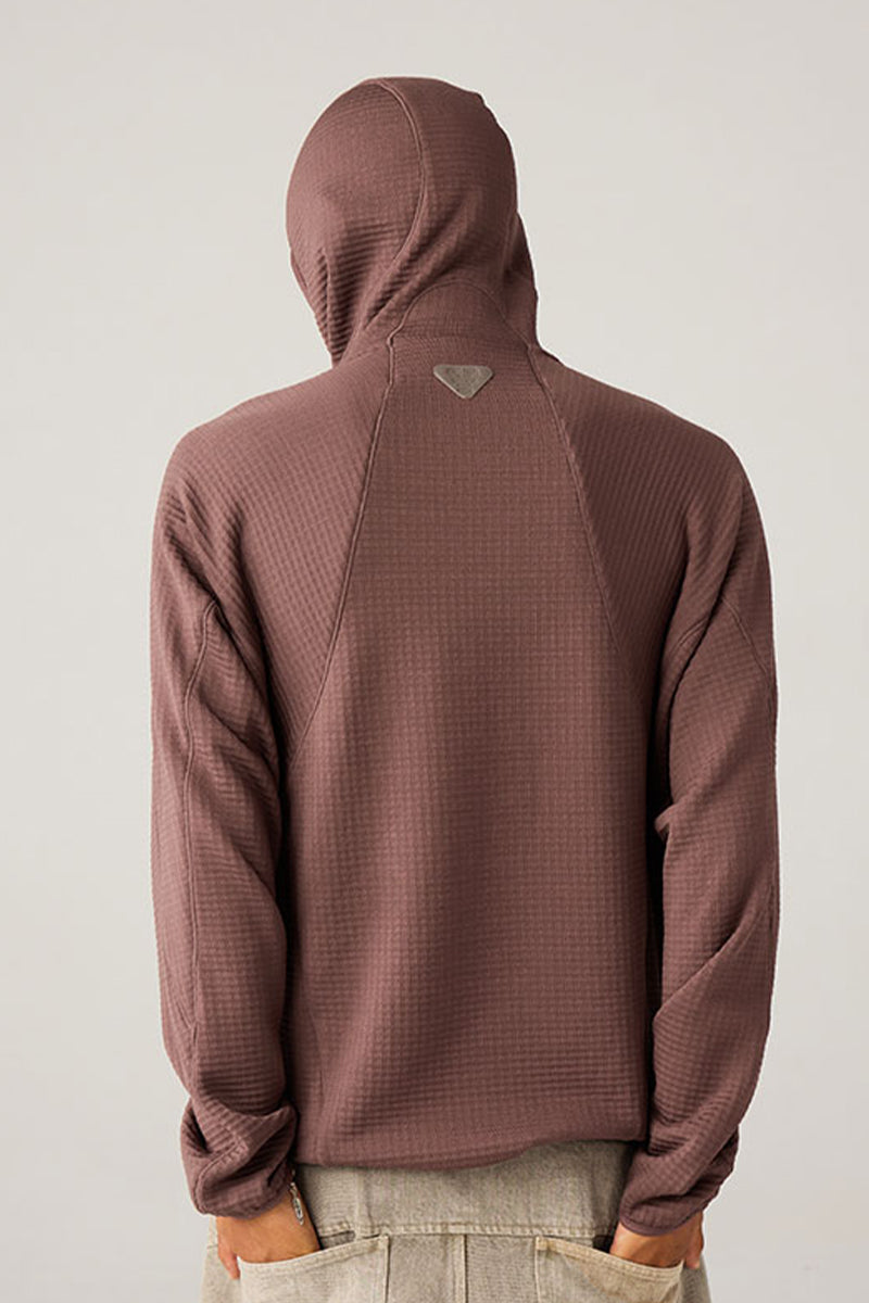 メリノウールブレンドフーデッドパーカー25BLWY020