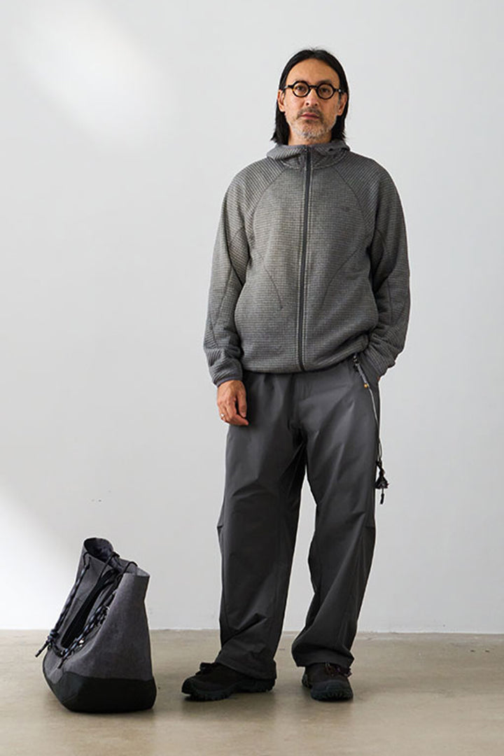 メリノウールブレンドフーデッドパーカー25BLWY020