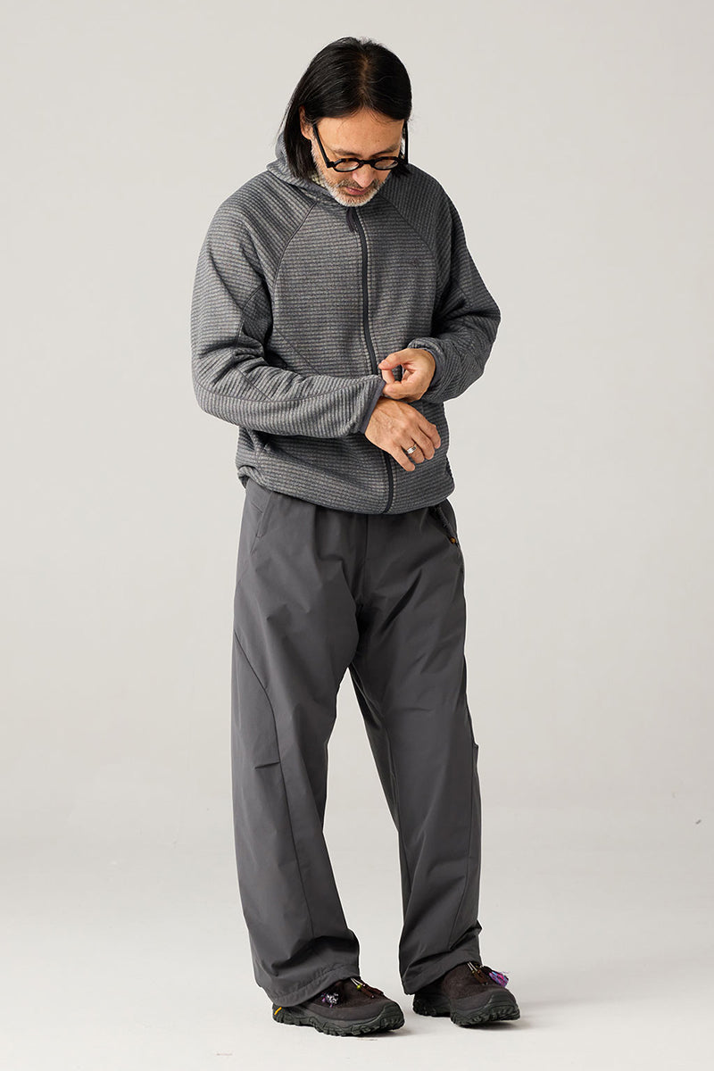 メリノウールブレンドフーデッドパーカー25BLWY020