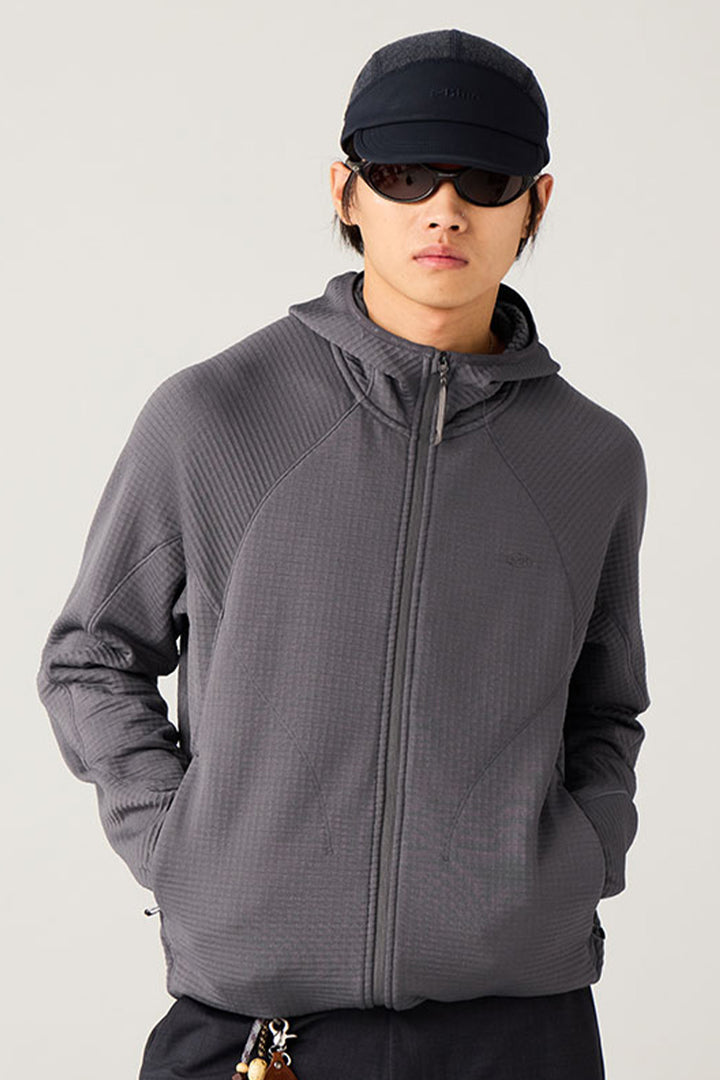 メリノウールブレンドフーデッドパーカー25BLWY020