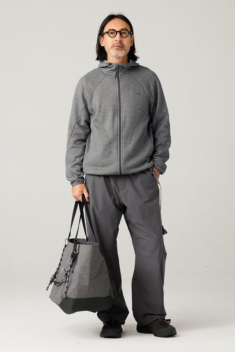 メリノウールブレンドフーデッドパーカー25BLWY020