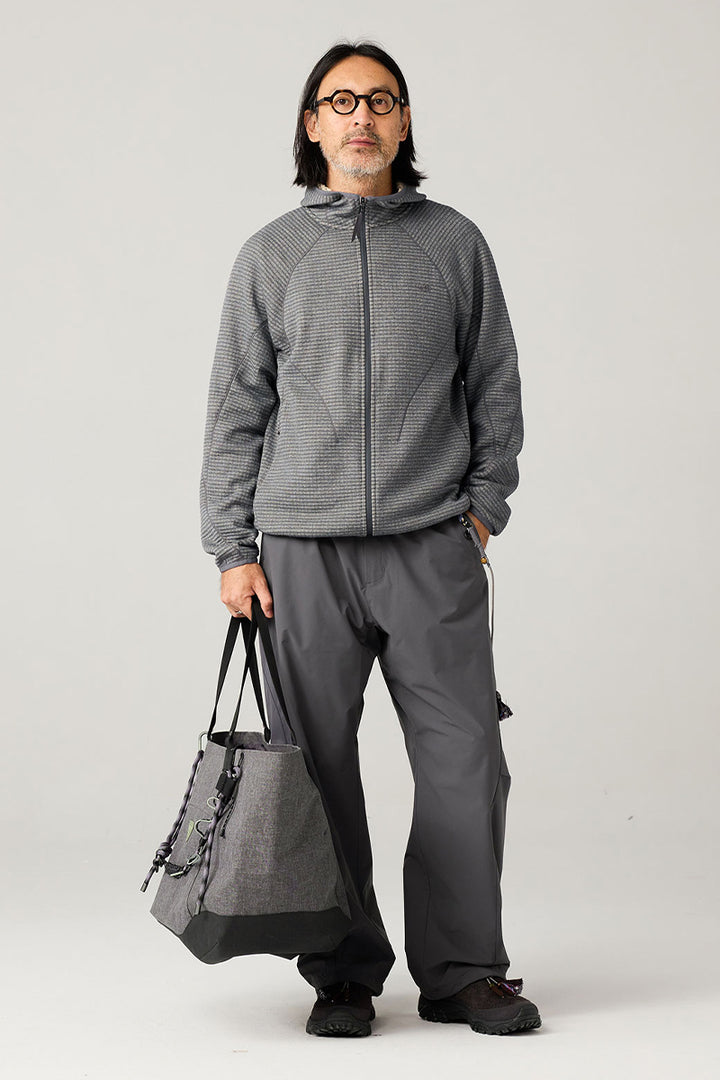 メリノウールブレンドフーデッドパーカー25BLWY020