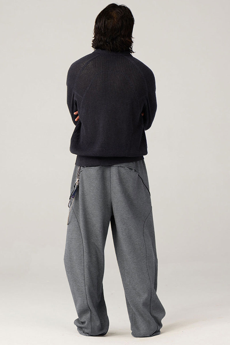 ベーシックスウェットカーブパンツ25BLCK014