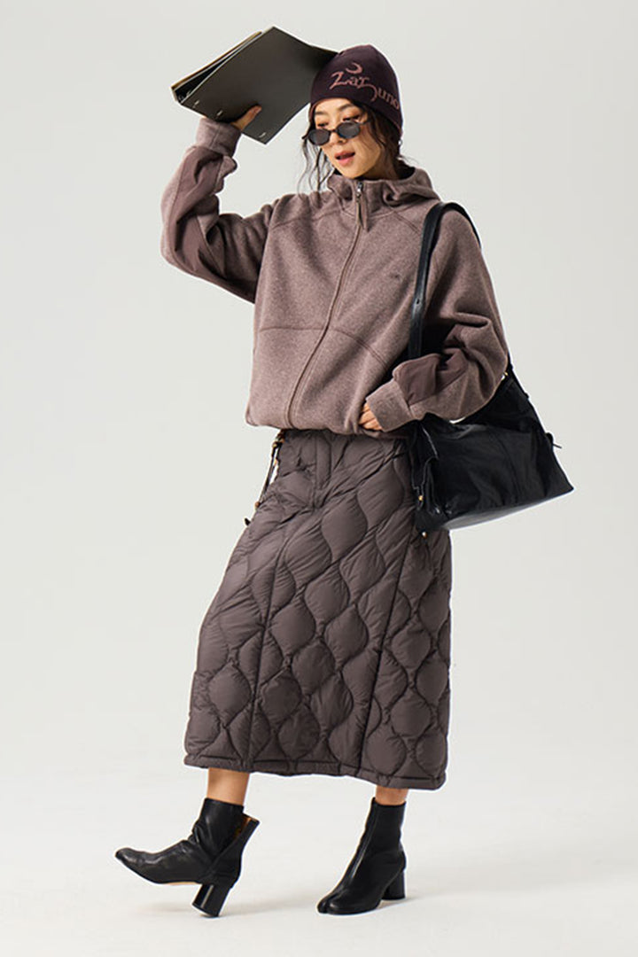 異素材パッチワークジップアップスウェット25BLJK022