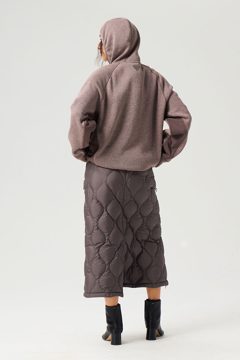 異素材パッチワークジップアップスウェット25BLJK022