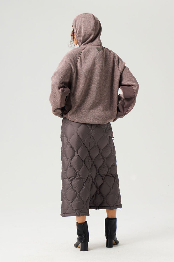 異素材パッチワークジップアップスウェット25BLJK022