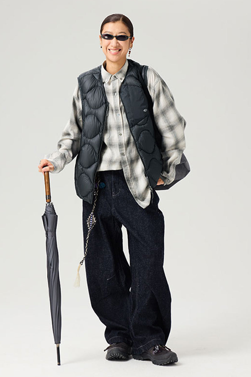 キルティングダウンベスト25BLMJ005