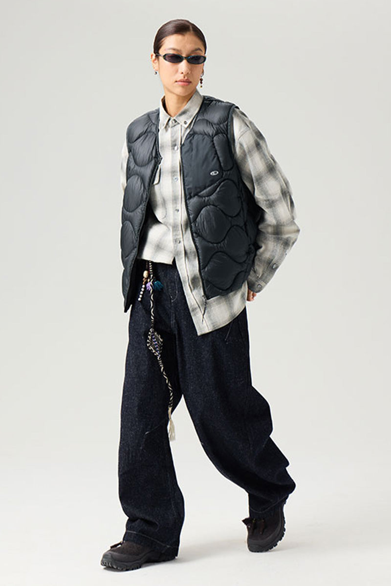 キルティングダウンベスト25BLMJ005