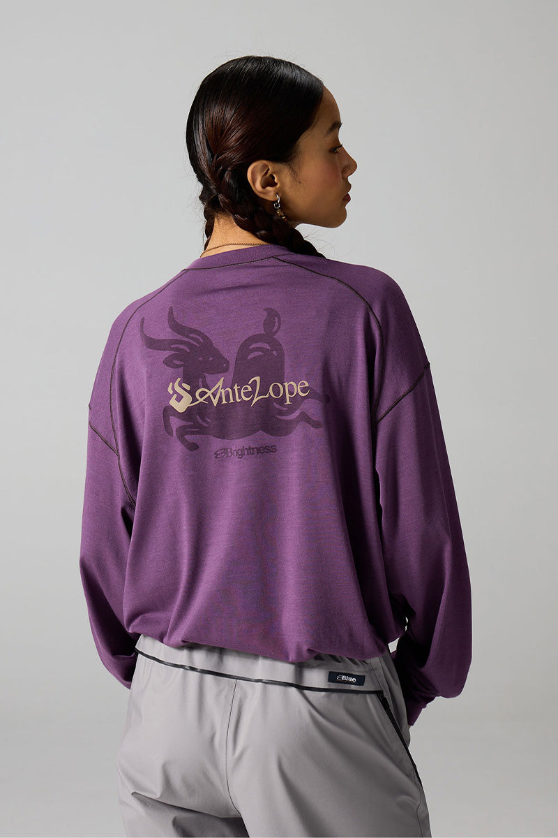 バックプリント動物柄Tシャツ25BLCT019