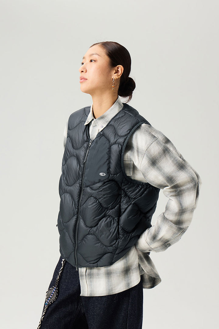 キルティングダウンベスト25BLMJ005