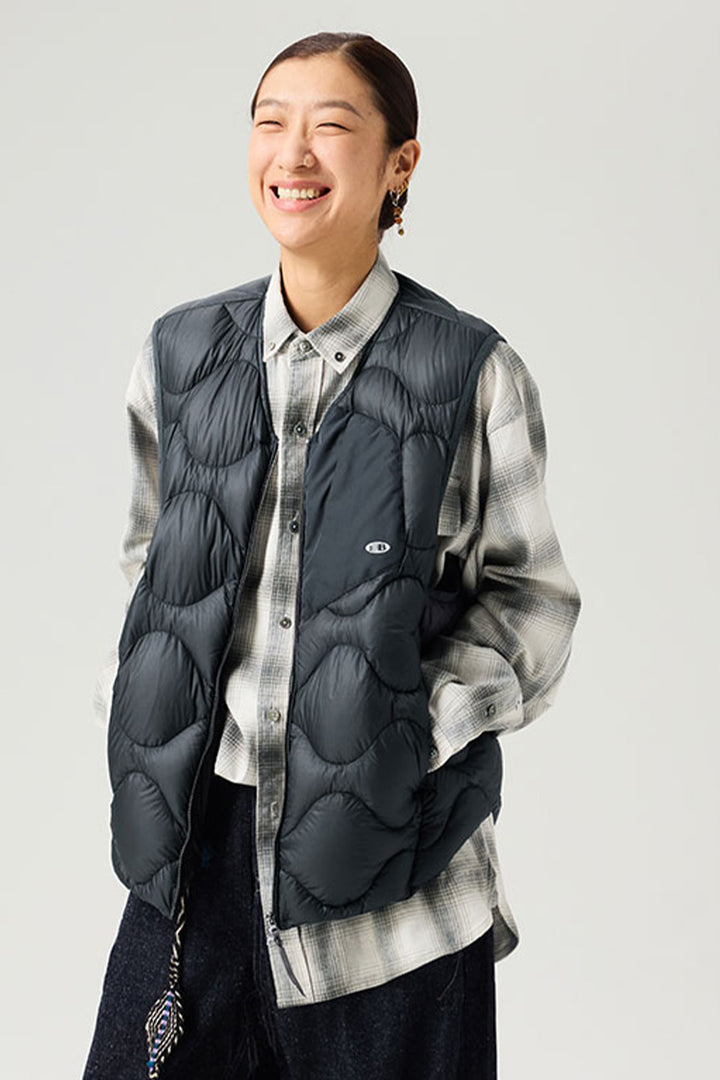 キルティングダウンベスト25BLMJ005