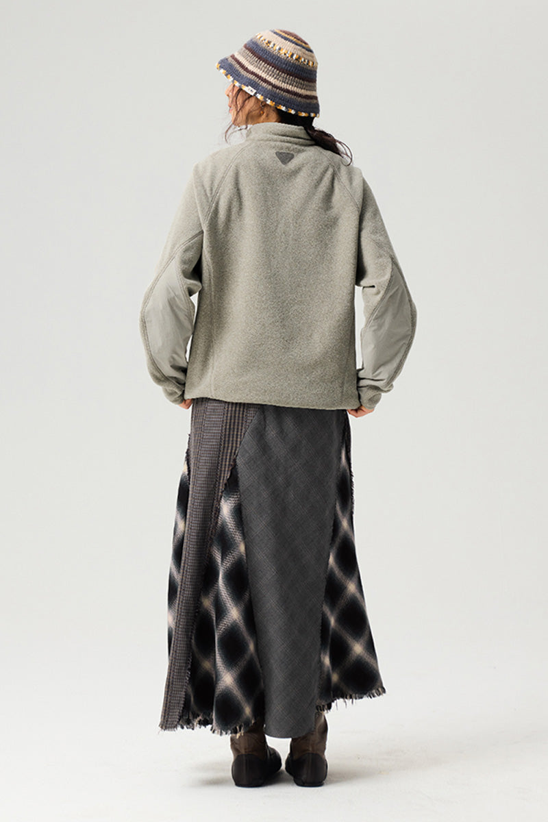 ハーフボタンフリースTシャツ25BLWY019