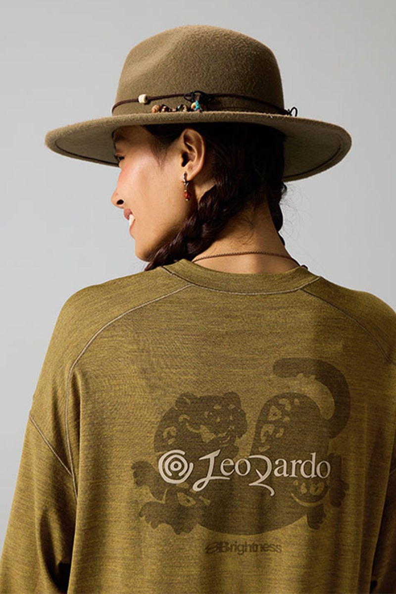 バックプリント動物柄Tシャツ25BLCT019