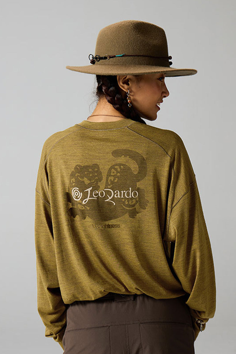 バックプリント動物柄Tシャツ25BLCT019