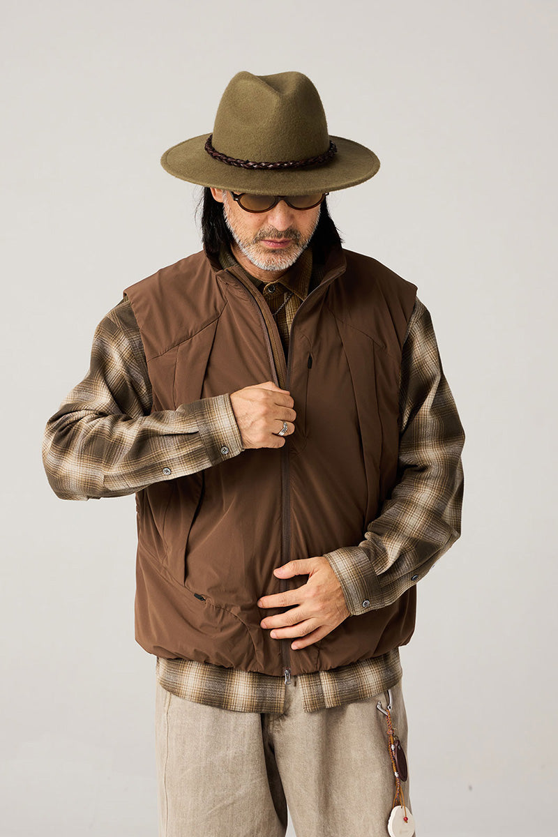 マッチポッケ付き中綿ベスト25BLMJ004