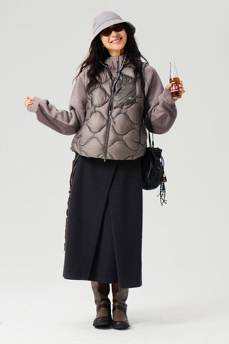 キルティングダウンベスト25BLMJ005