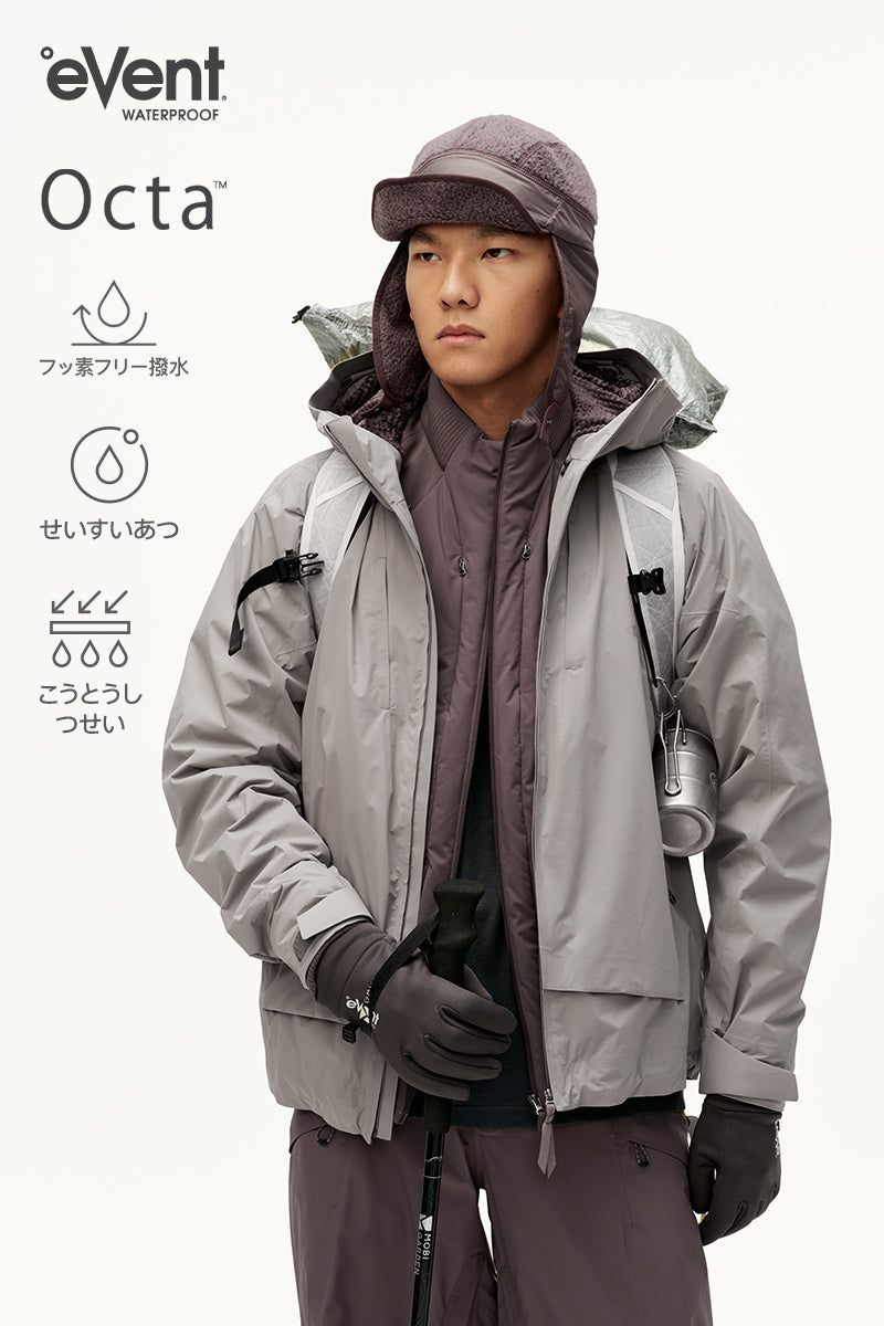 eVent防水・防風フリースシェルジャケット