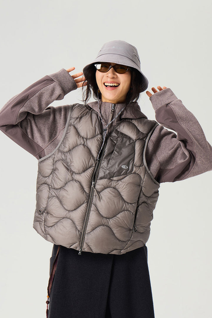 キルティングダウンベスト25BLMJ005