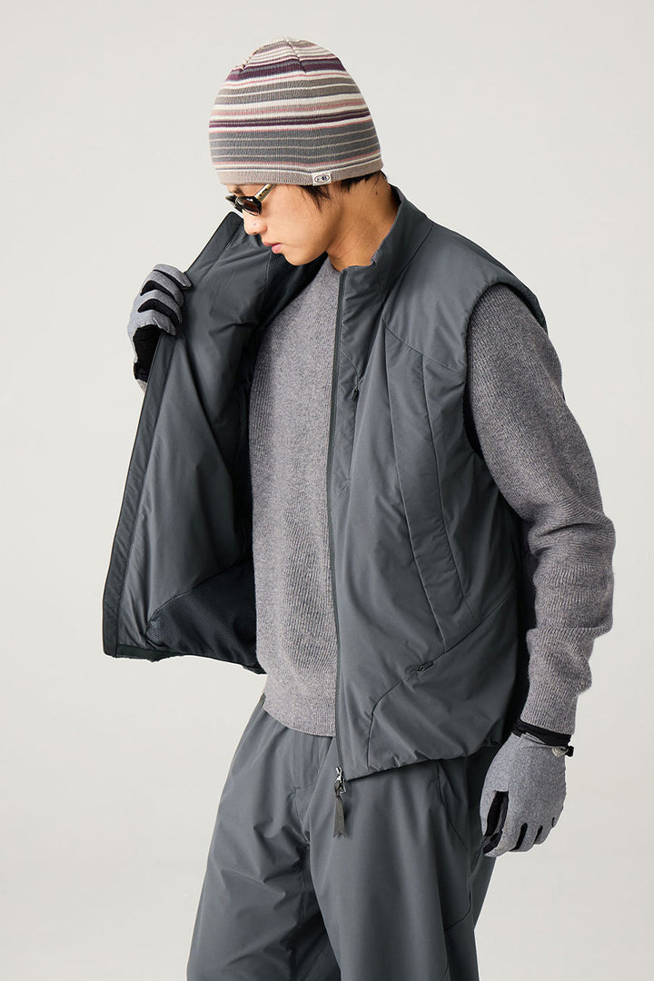 マッチポッケ付き中綿ベスト25BLMJ004