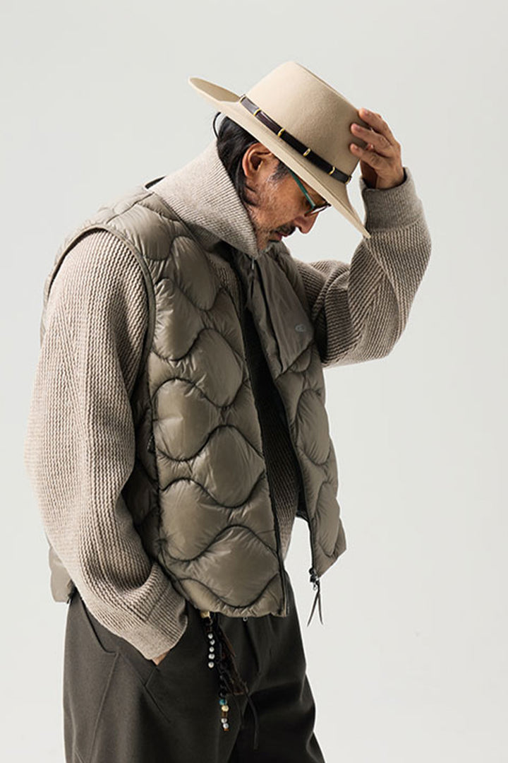 キルティングダウンベスト25BLMJ005