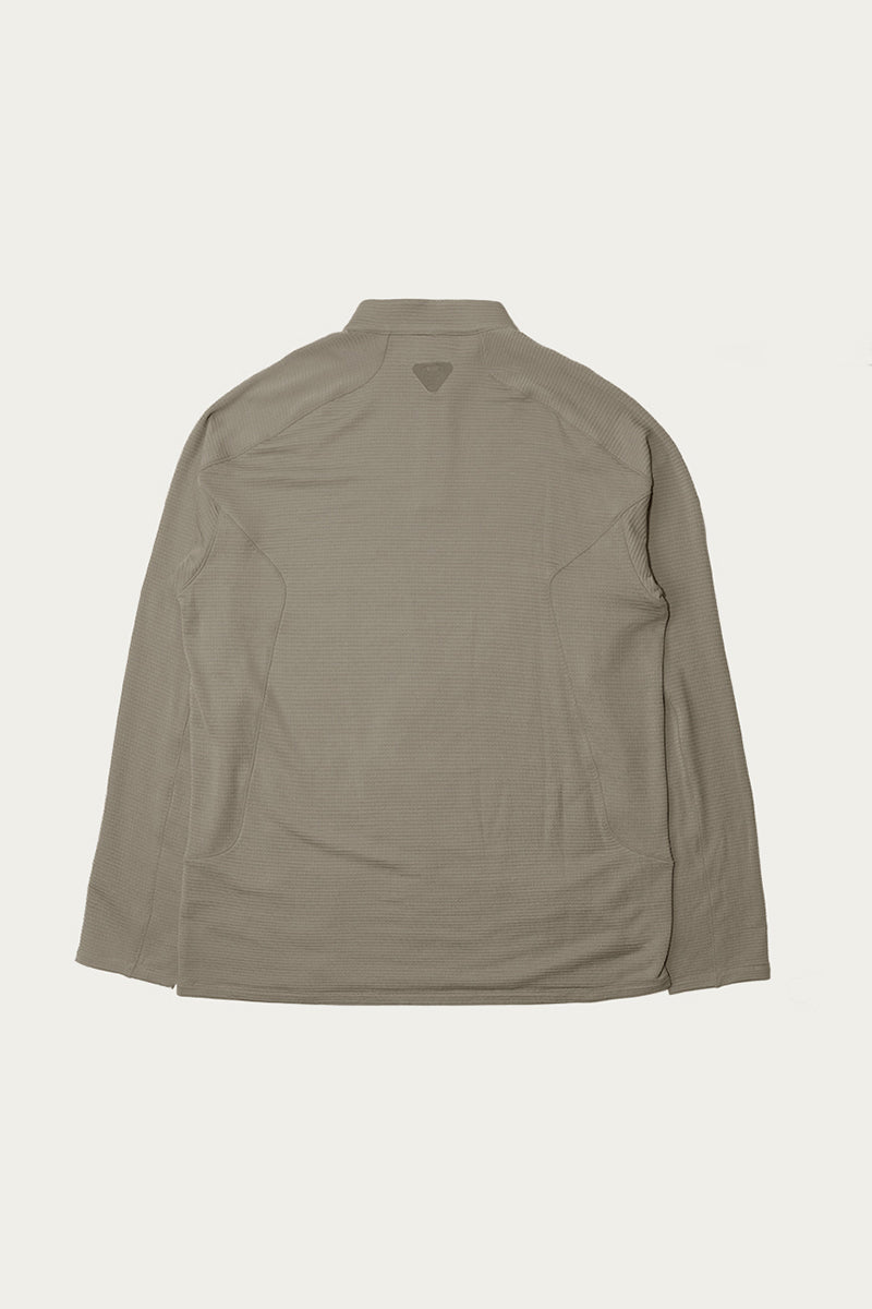 ウールハーフジップインナーシャツ25BLCT023