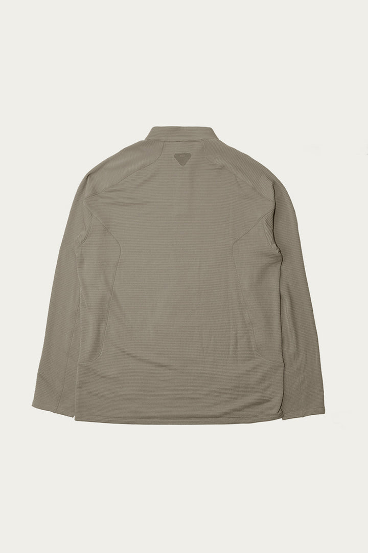 ウールハーフジップインナーシャツ25BLCT023