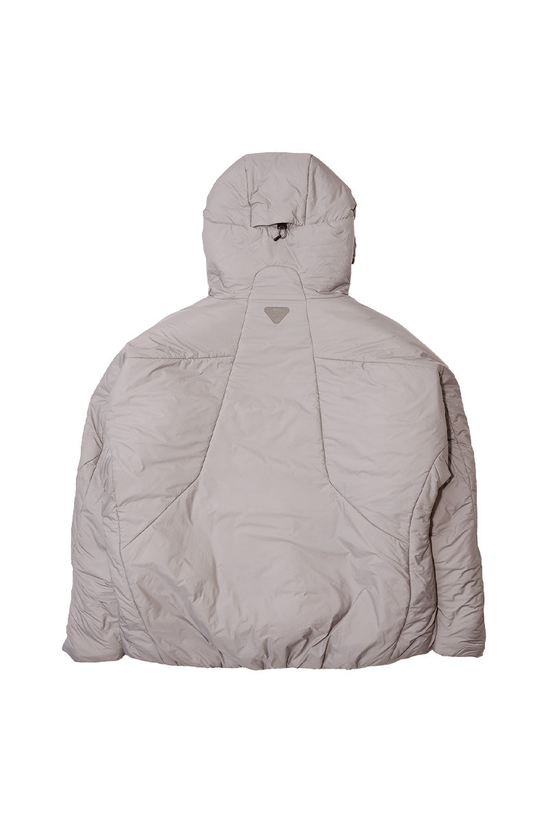 撥水加工付きフーデッド中綿ジャケット25BLMY003