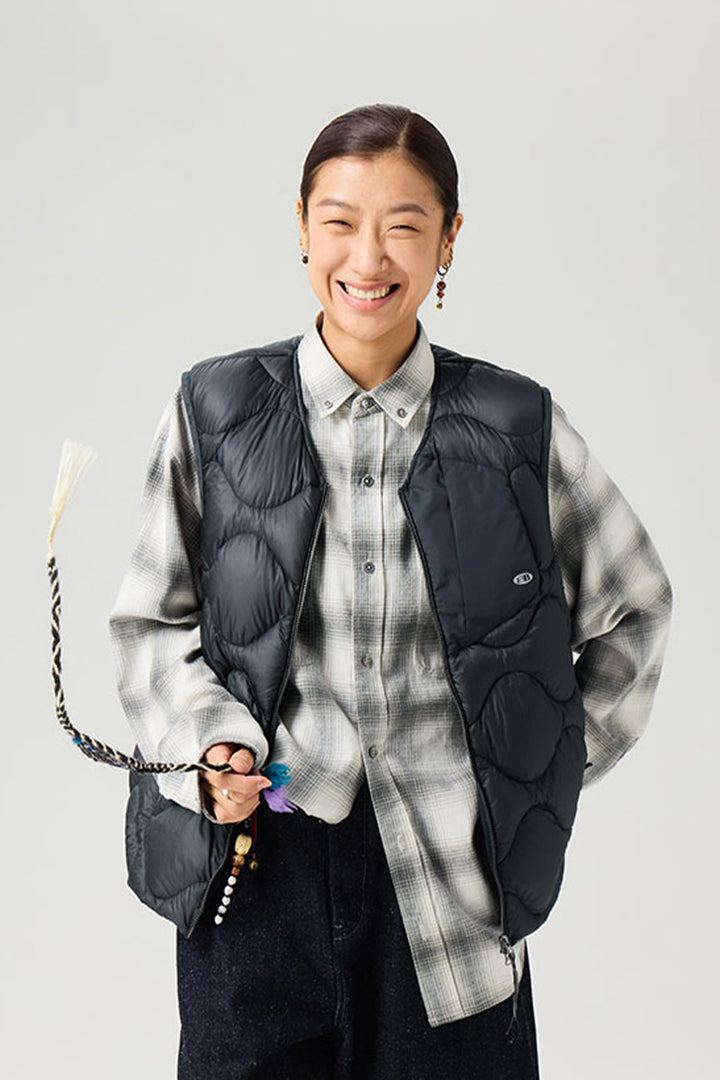 キルティングダウンベスト25BLMJ005