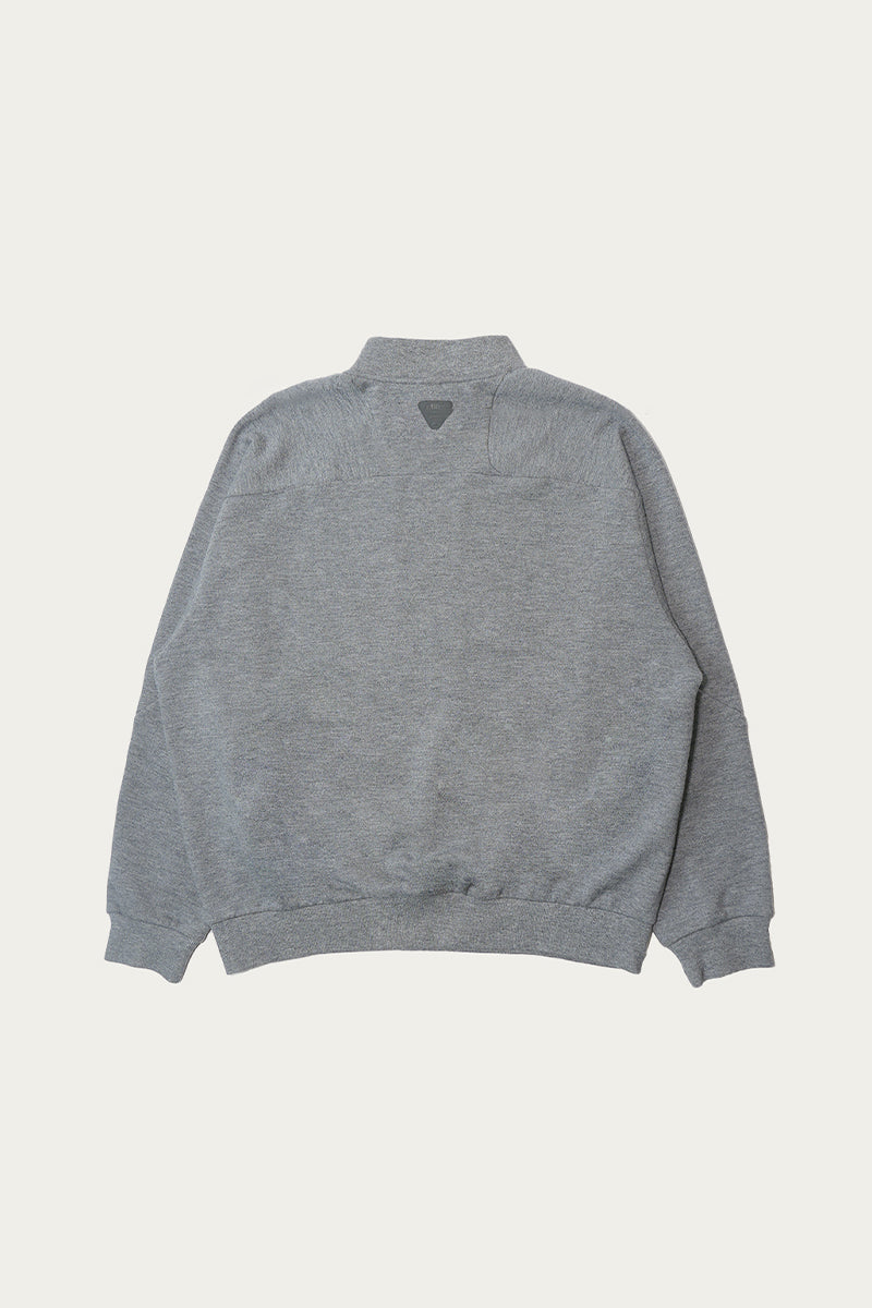 裏起毛ハーフジップウールスウェット25BLWY021