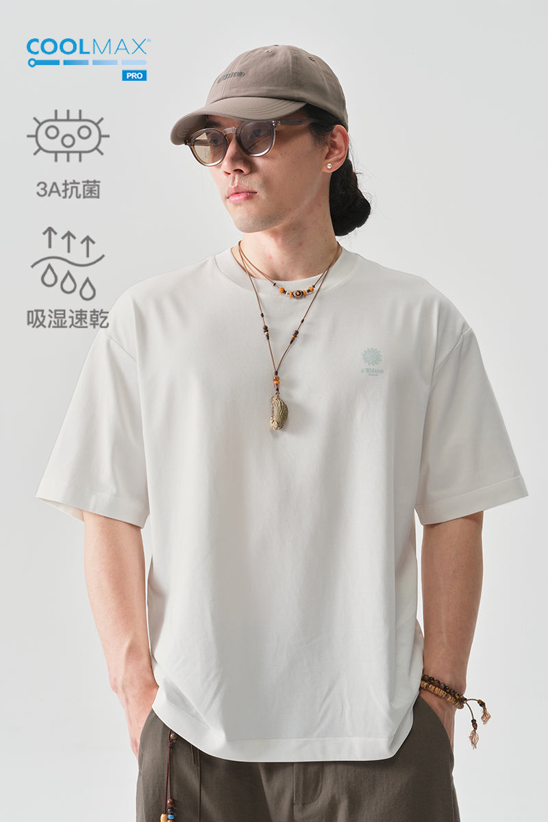 COOLMAXPROシード柄の半袖TシャツNLBLDTX039