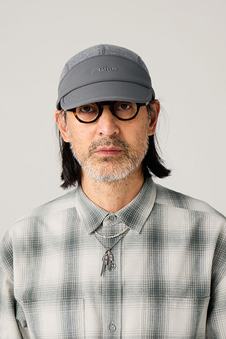 ウールパッチワークキャップ25BLML014