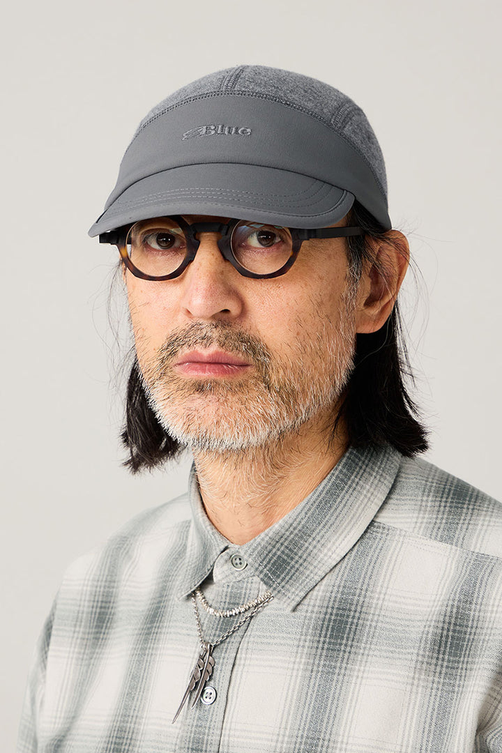 ウールパッチワークキャップ25BLML014