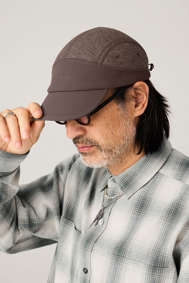 ウールパッチワークキャップ25BLML014