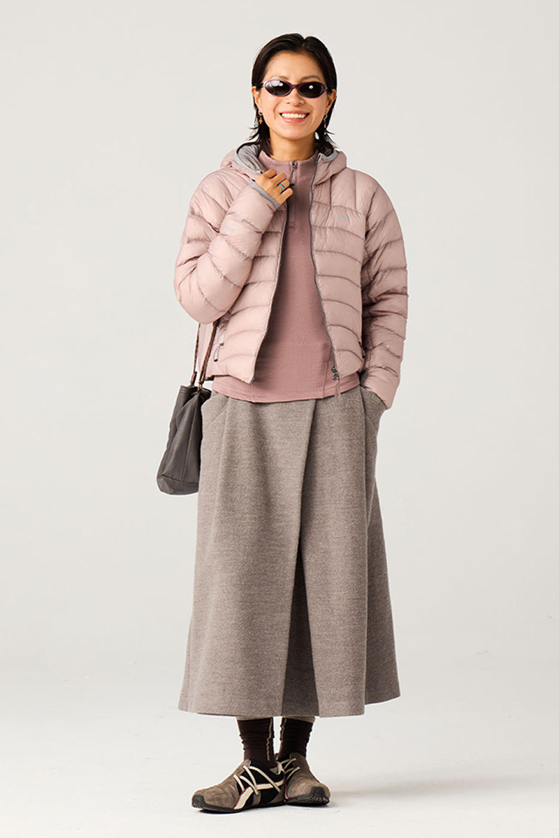 フード付き軽量ダウンジャケットウイメンズ25BLYR006