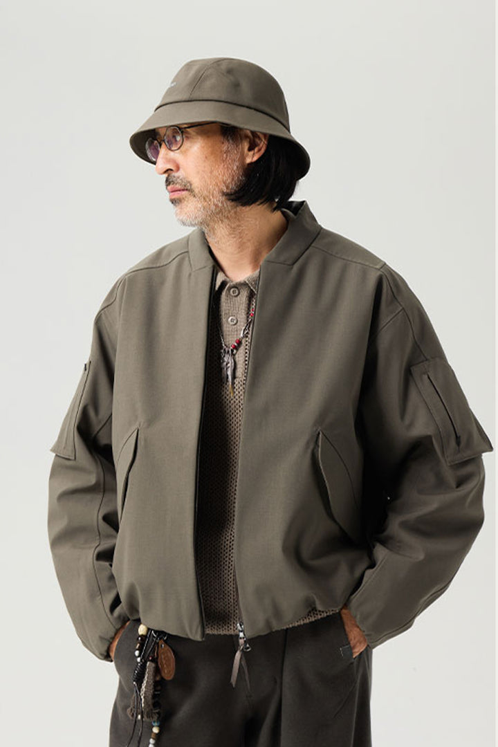 プリマロフトVネック撥水ウールジャケット25BLJK032