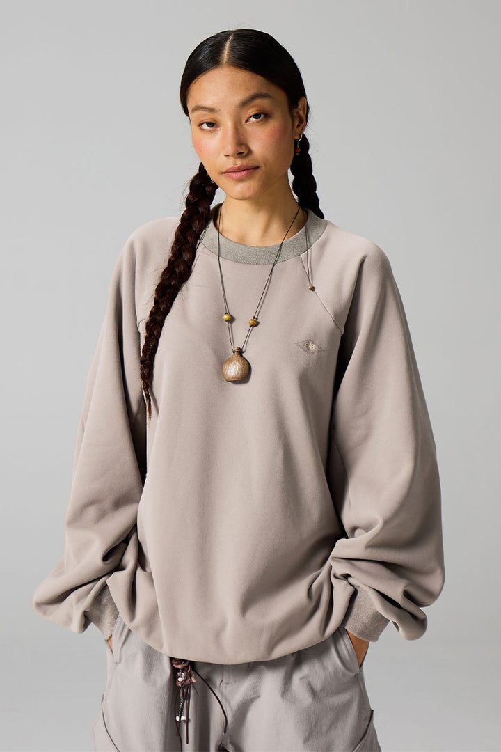 バックプリント動物柄フリースTシャツ25BLWY023