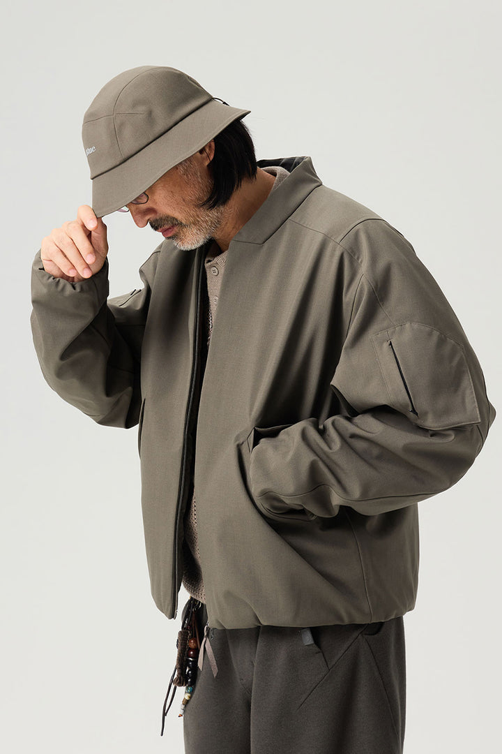 プリマロフトVネック撥水ウールジャケット25BLJK032