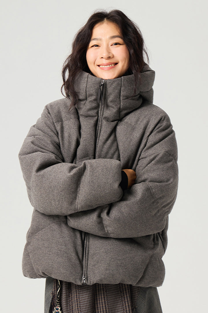 ウールキルティングダウンジャケット25BLYR012