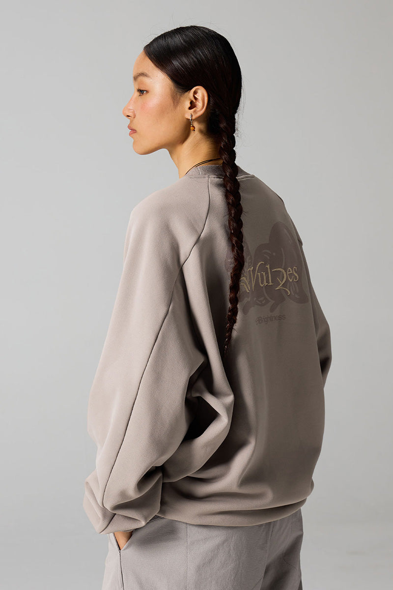 バックプリント動物柄フリースTシャツ25BLWY023