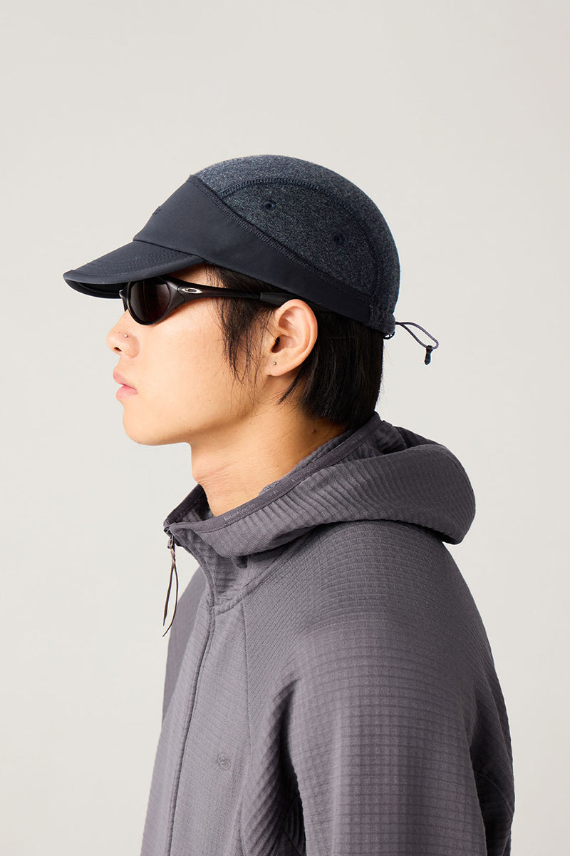 ウールパッチワークキャップ25BLML014