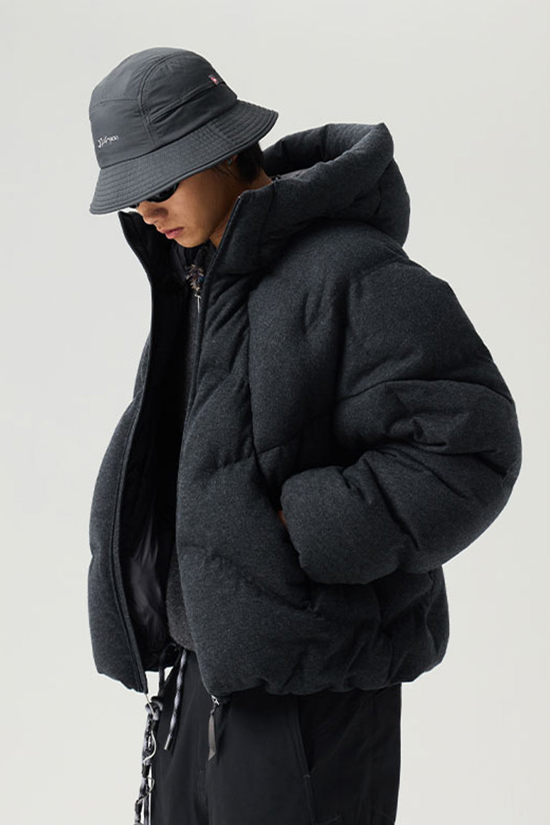 ウールキルティングダウンジャケット25BLYR012