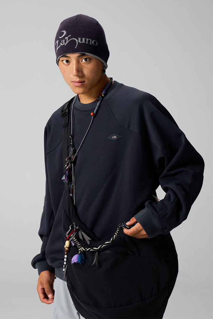 バックプリント動物柄フリースTシャツ25BLWY023