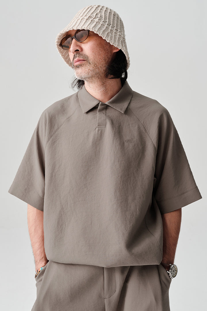 MICROFTオーバーサイズ半袖ポロシャツNLBLDPL001