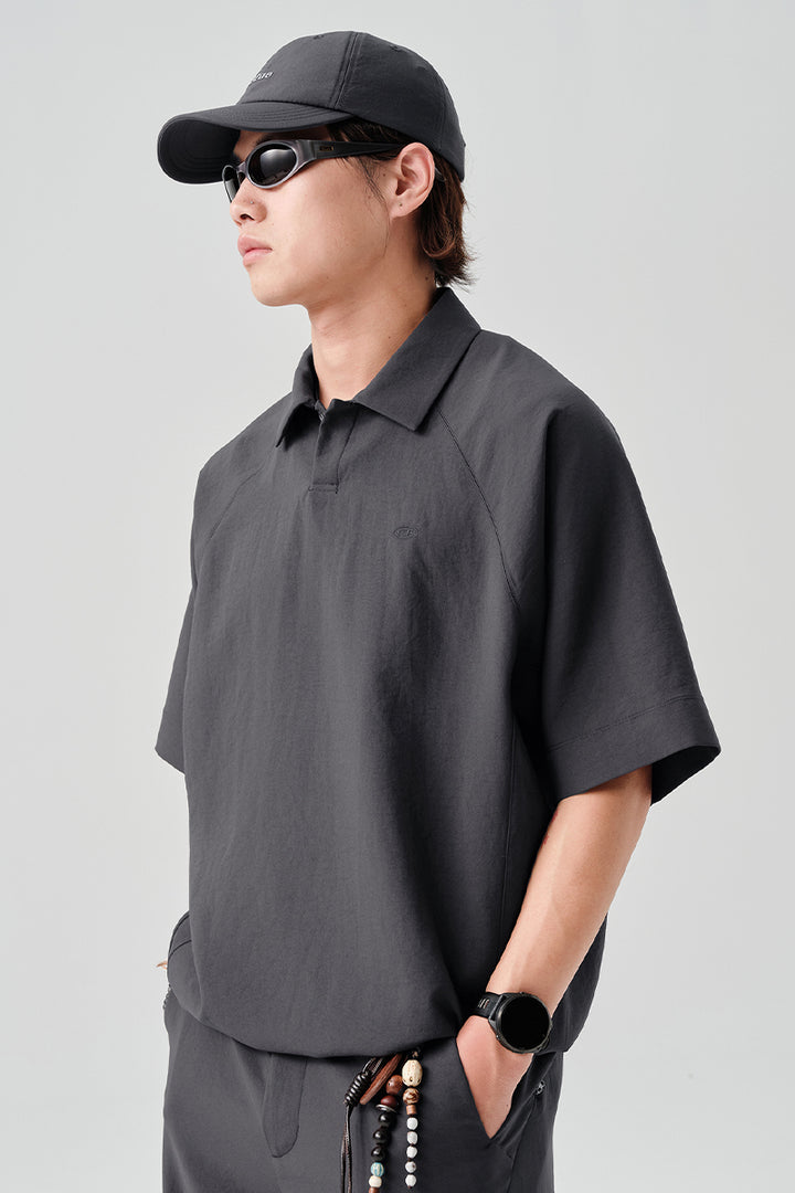 MICROFTオーバーサイズ半袖ポロシャツNLBLDPL001